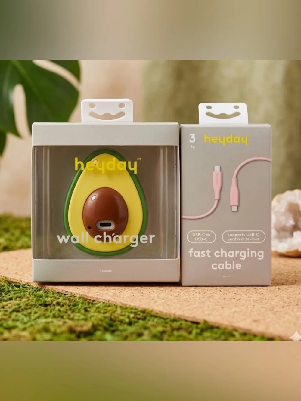 New Heyday Avocado Wall Charger & 3ft USB-C